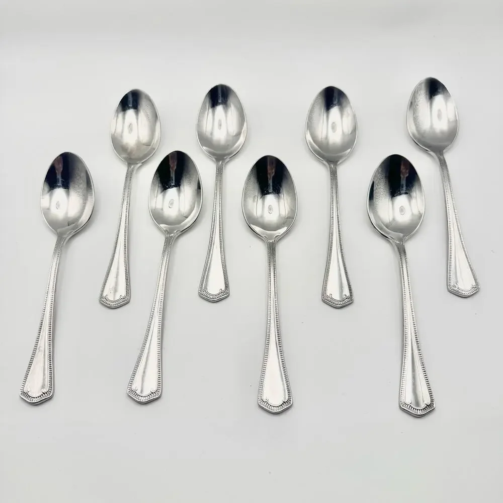 Waterford Somerset 18/10 Stainless Glossy 8 Teaspoon Replacement Flatware 6 1/4